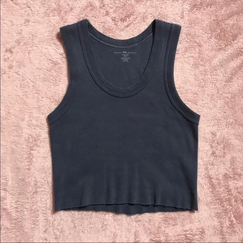 Brandy Melville Navy Blue Connor Tank